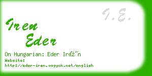 iren eder business card